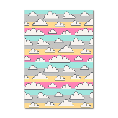 Impresión en metacrilato de alta calidad vertical Fondo de nubes de colores