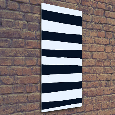 Cuadro decorativo en acrílico brillante vertical Fondo rayado