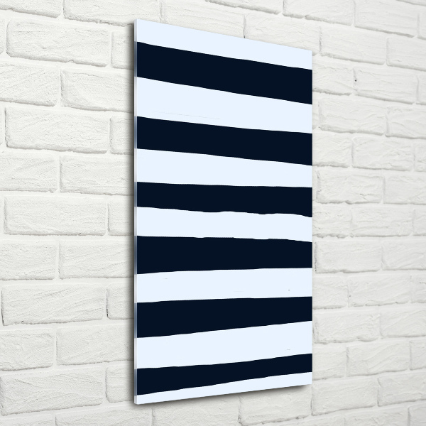 Cuadro decorativo en acrílico brillante vertical Fondo rayado