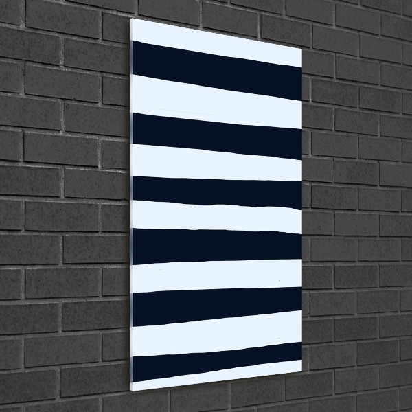 Cuadro decorativo en acrílico brillante vertical Fondo rayado