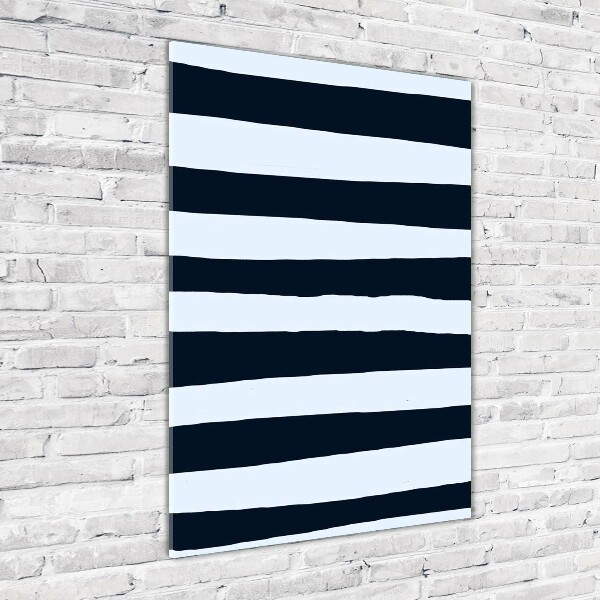 Cuadro decorativo en acrílico brillante vertical Fondo rayado