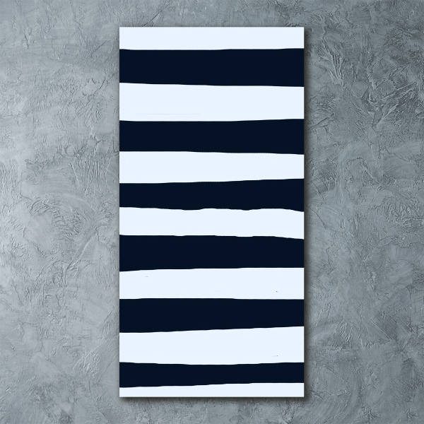 Cuadro decorativo en acrílico brillante vertical Fondo rayado