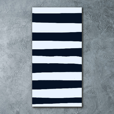 Cuadro decorativo en acrílico brillante vertical Fondo rayado