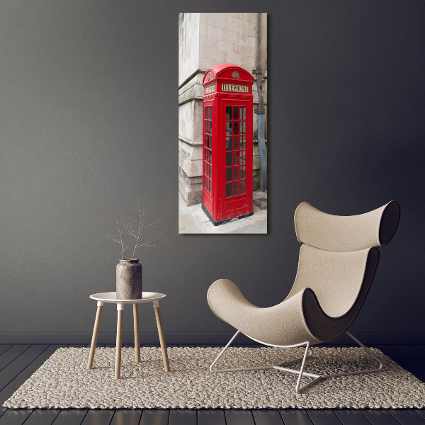 Cuadro decorativo en acrílico brillante vertical Londres