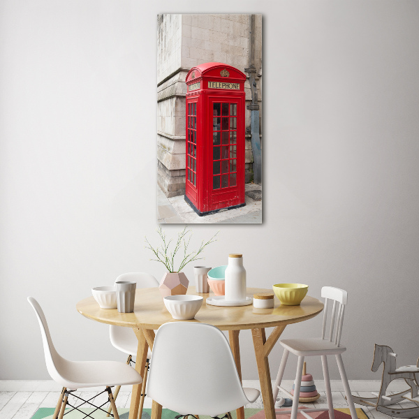 Cuadro decorativo en acrílico brillante vertical Londres