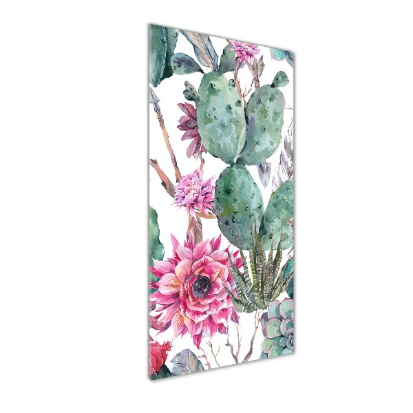 Cuadro de metacrilato vertical Cactus