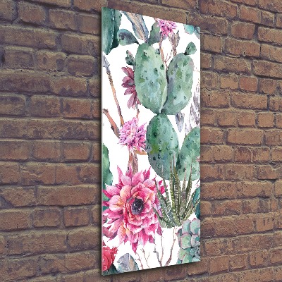 Cuadro de metacrilato vertical Cactus