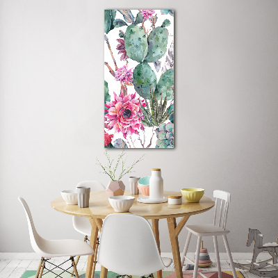 Cuadro de metacrilato vertical Cactus