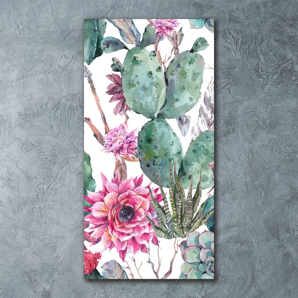 Cuadro de metacrilato vertical Cactus