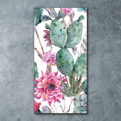 Cuadro de metacrilato vertical Cactus