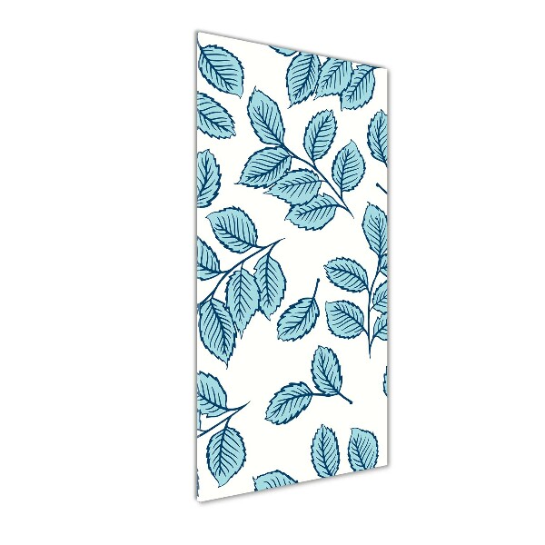 Cuadro de metacrilato moderno efecto cristal vertical Hojas