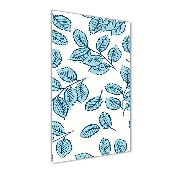 Cuadro de metacrilato moderno efecto cristal vertical Hojas