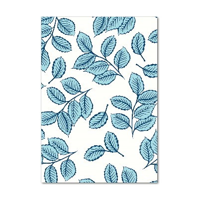 Cuadro de metacrilato moderno efecto cristal vertical Hojas