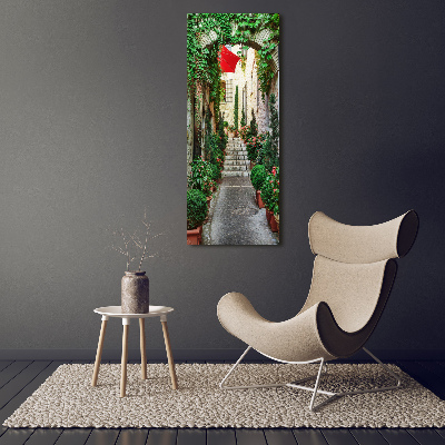 Cuadro de metacrilato moderno efecto cristal vertical Calles de Francia