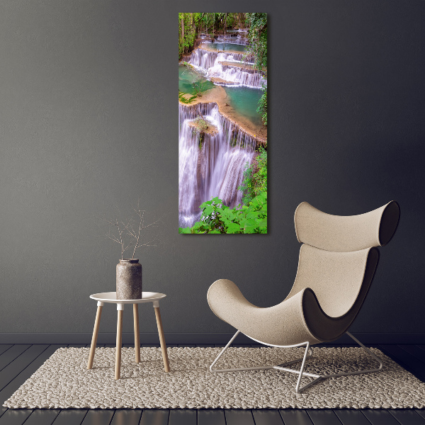 Cuadro de metacrilato moderno efecto cristal vertical Cascada