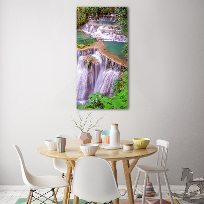Cuadro de metacrilato moderno efecto cristal vertical Cascada