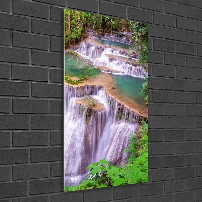 Cuadro de metacrilato moderno efecto cristal vertical Cascada