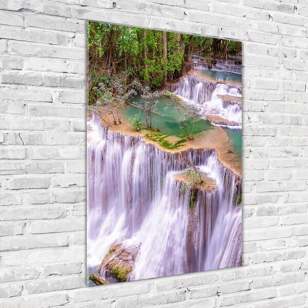 Cuadro de metacrilato moderno efecto cristal vertical Cascada