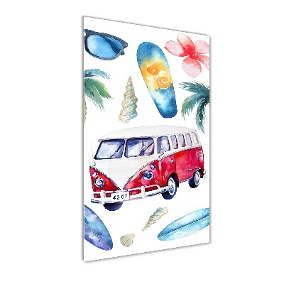 Cuadro de metacrilato vertical Conjunto de surfista