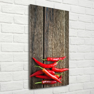 Cuadro de metacrilato vertical chiles