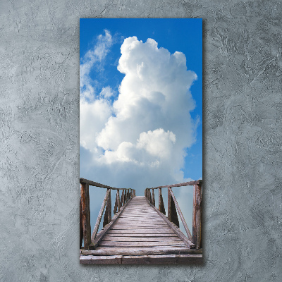 Cuadro decorativo en acrílico brillante vertical El camino al cielo