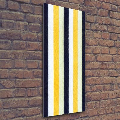 Cuadro decorativo en acrílico brillante vertical Fondo rayado