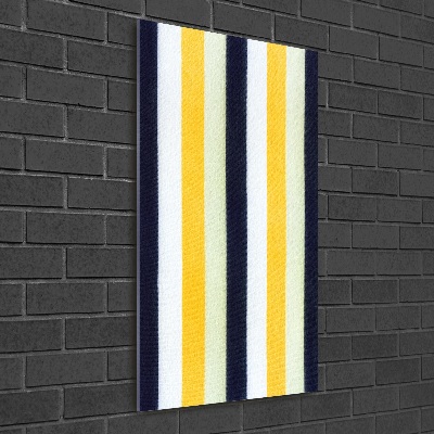 Cuadro decorativo en acrílico brillante vertical Fondo rayado