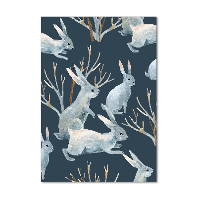 Cuadro de metacrilato vertical Conejos