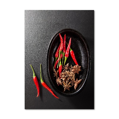 Cuadro de metacrilato vertical chiles
