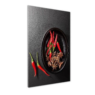 Cuadro de metacrilato vertical chiles