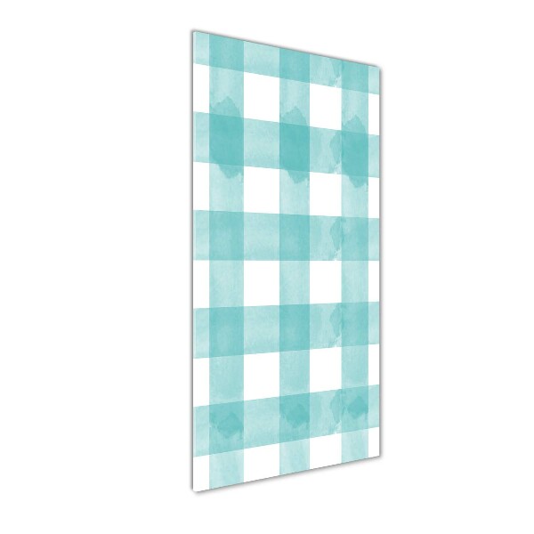 Cuadro decorativo en acrílico brillante vertical cuadros azules