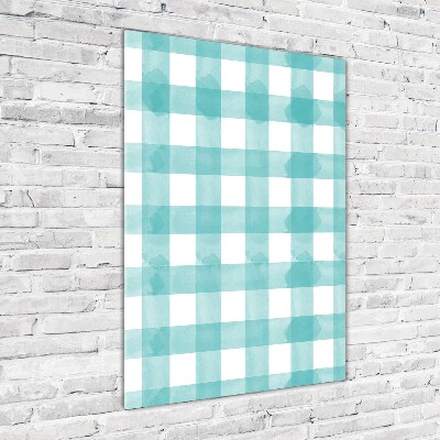 Cuadro decorativo en acrílico brillante vertical cuadros azules