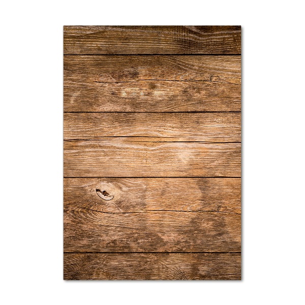 Cuadro de metacrilato vertical Fondo de madera