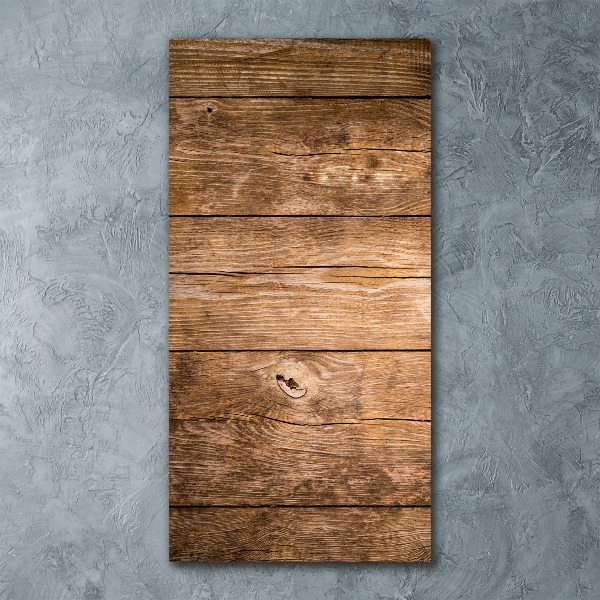 Cuadro de metacrilato vertical Fondo de madera