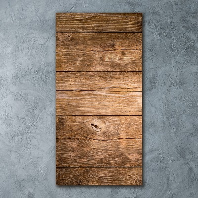 Cuadro de metacrilato vertical Fondo de madera