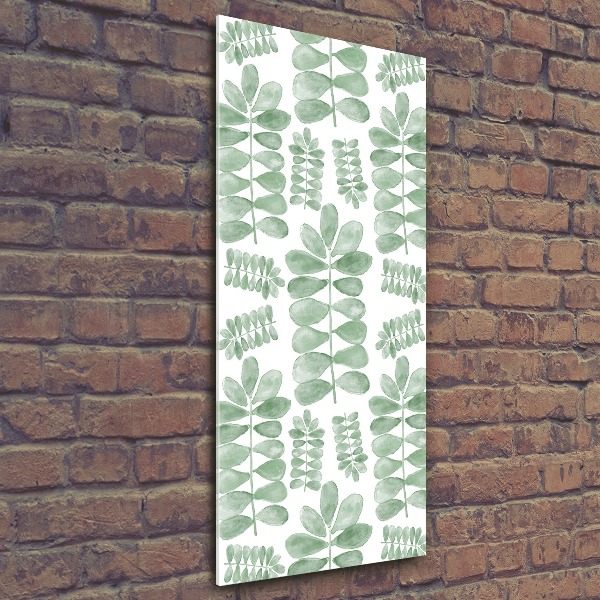 Impresión en metacrilato de alta calidad vertical hojas de eucalipto