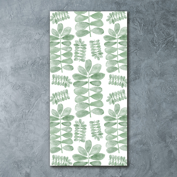 Impresión en metacrilato de alta calidad vertical hojas de eucalipto