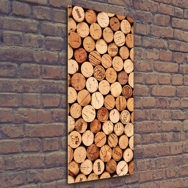 Cuadro de metacrilato vertical corchos de vino