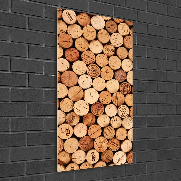 Cuadro de metacrilato vertical corchos de vino