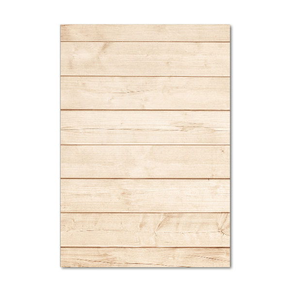 Cuadro decorativo en acrílico brillante vertical Fondo de madera