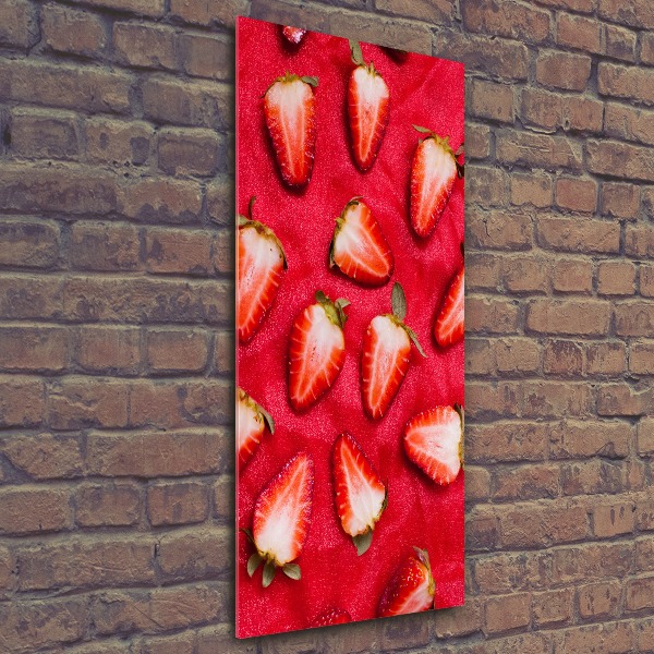 Cuadro de metacrilato moderno efecto cristal vertical fresas