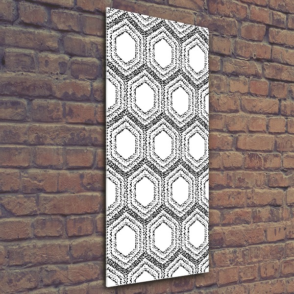 Cuadro de metacrilato vertical Fondo geométrico