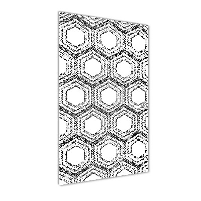 Cuadro de metacrilato vertical Fondo geométrico