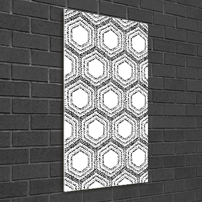 Cuadro de metacrilato vertical Fondo geométrico