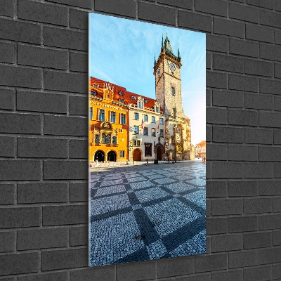 Cuadro decorativo en acrílico brillante vertical Praga, República Checa