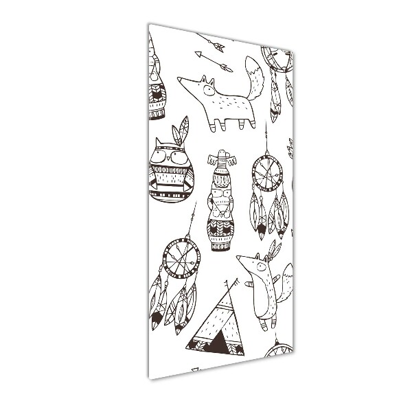 Cuadro de metacrilato moderno efecto cristal vertical origen indio