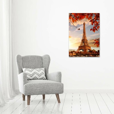 Cuadro de metacrilato vertical Torre Eiffel de París