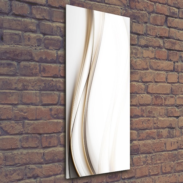 Cuadro de metacrilato moderno efecto cristal vertical Onda abstracta