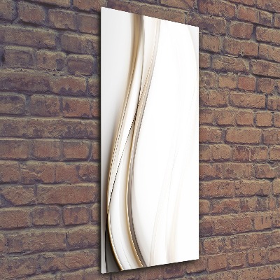 Cuadro de metacrilato moderno efecto cristal vertical Onda abstracta