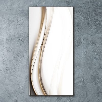 Cuadro de metacrilato moderno efecto cristal vertical Onda abstracta